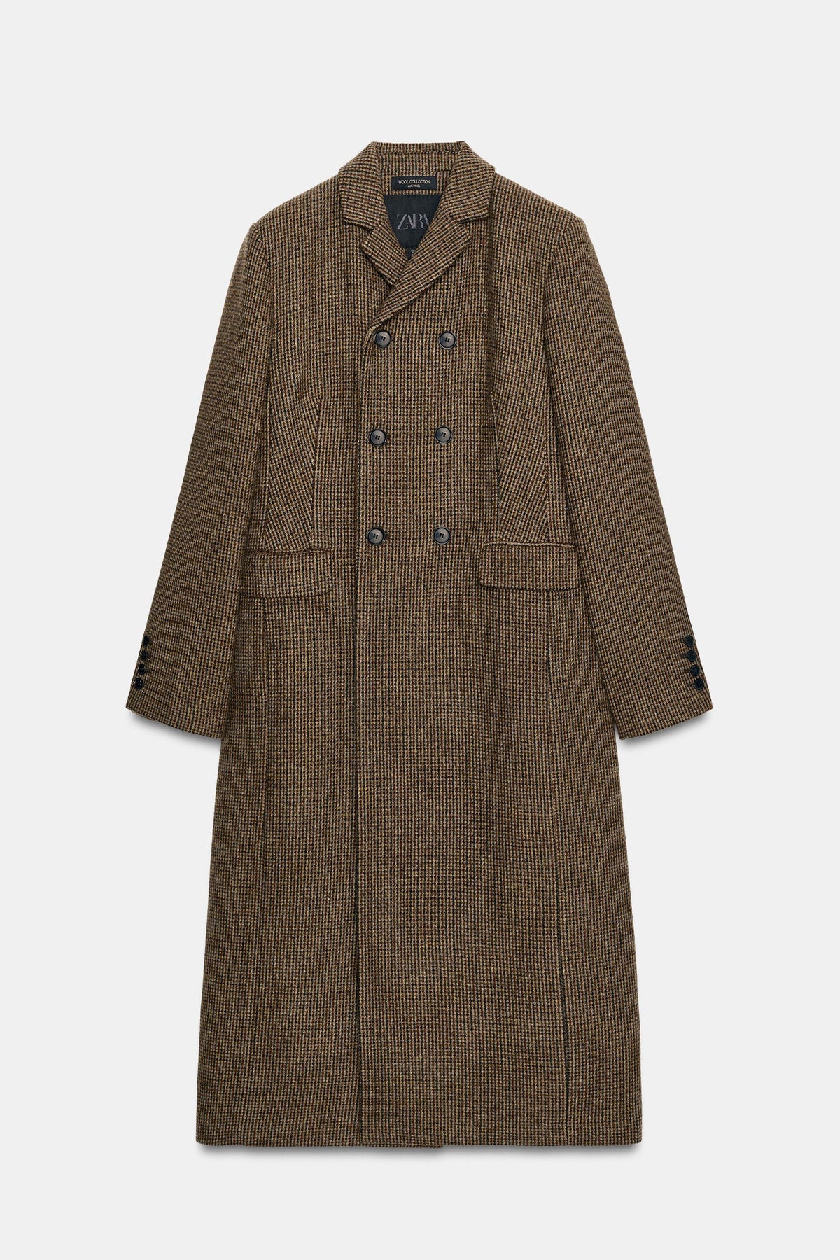 100% Wool Check Coat