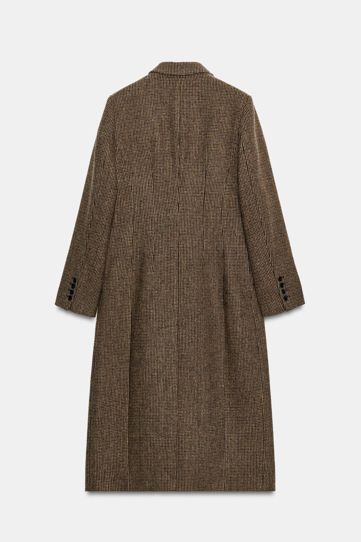 100% Wool Check Coat