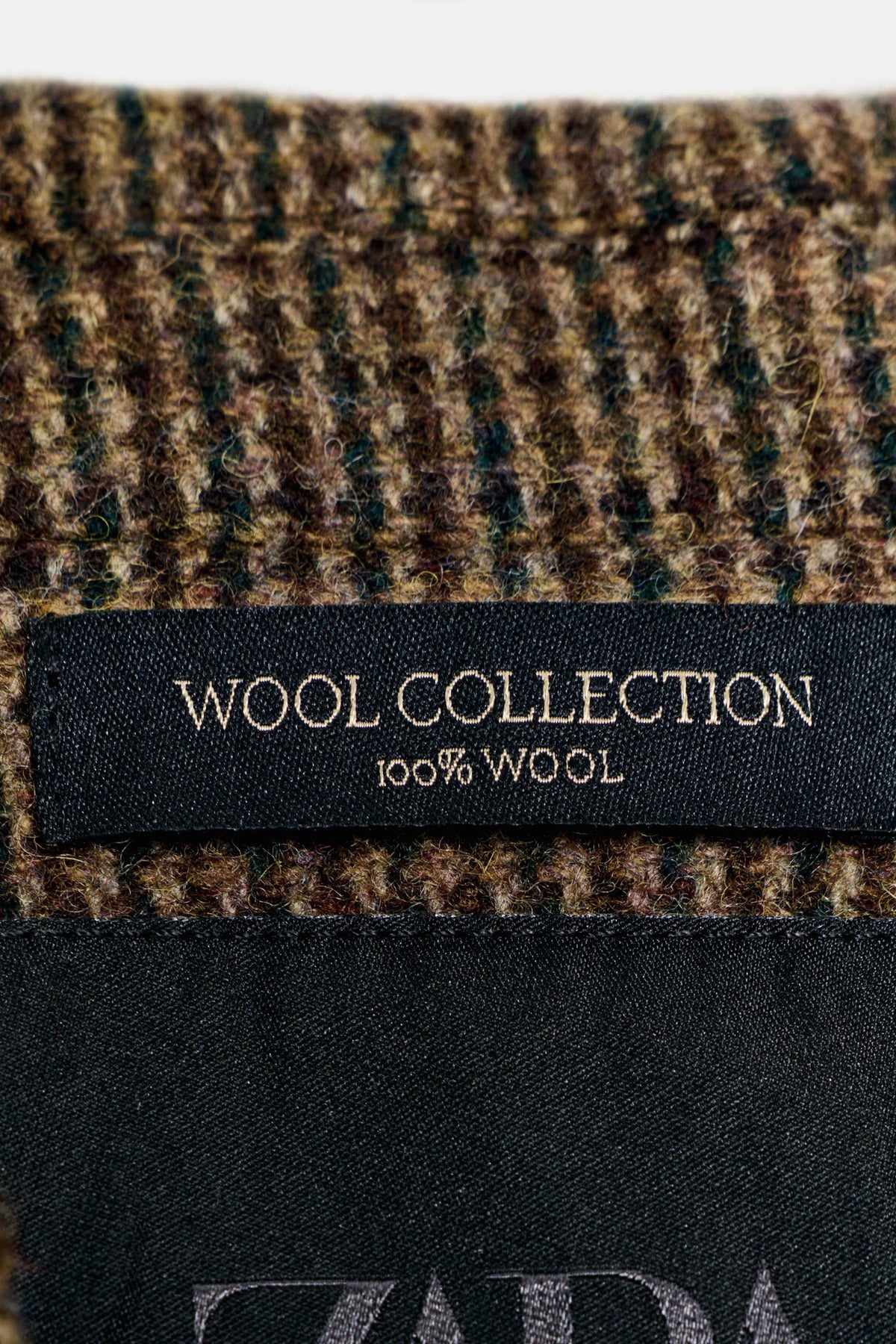 100% Wool Check Coat